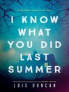 Cover of I Know What You Did Last Summer